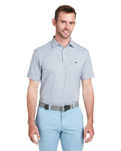 vineyard vines Men's Heathered Winstead Sankaty Polo