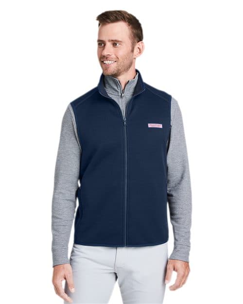 vineyard vines Men's Mountain Sweater Fleece Vest