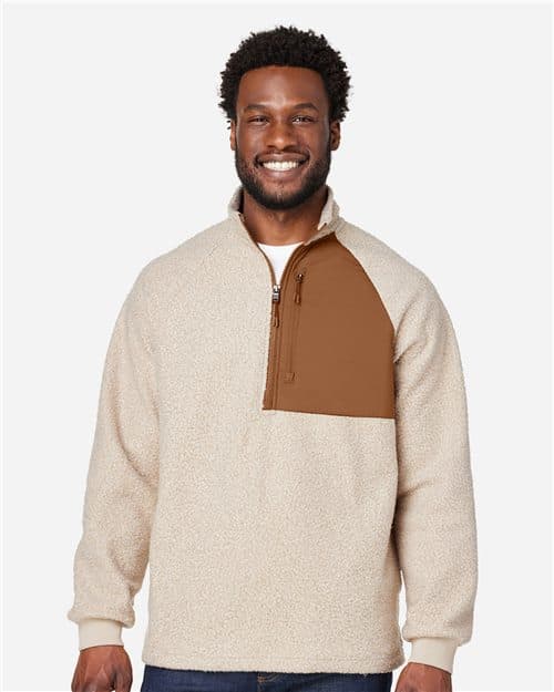 North End Men's Aura Sweater Fleece Quarter-Zip Pullover