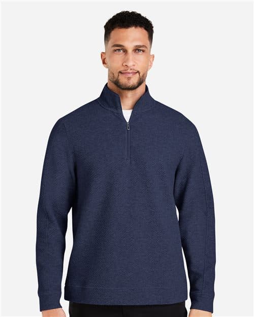 North End Men's Spirit Textured Quarter-Zip Pullover