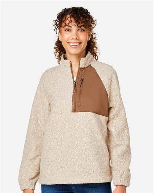 North End Women's Aura Sweater Fleece Quarter-Zip Pullover