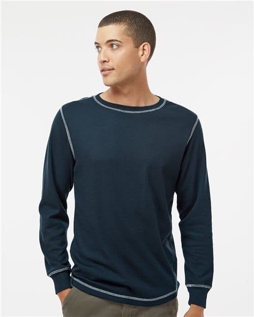 J. America Men's Vintage Thermal Long Sleeve T-Shirt