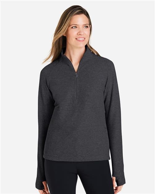 North End Women's Spirit Textured Quarter-Zip Pullover