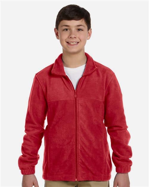 Harriton Youth Full-Zip Fleece