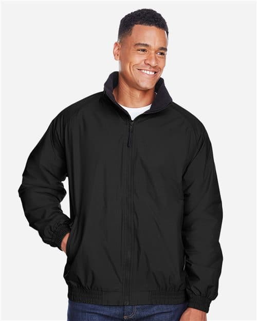 Harriton Unisex Fleece Lined Nylon Jacket