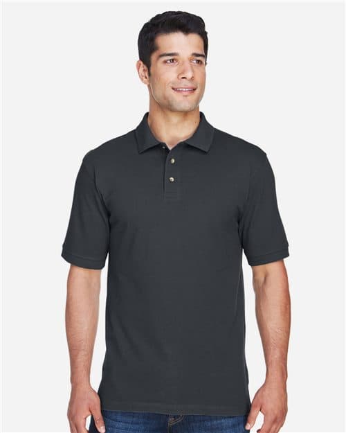 Harriton Men's Tall Cotton Pique Polo