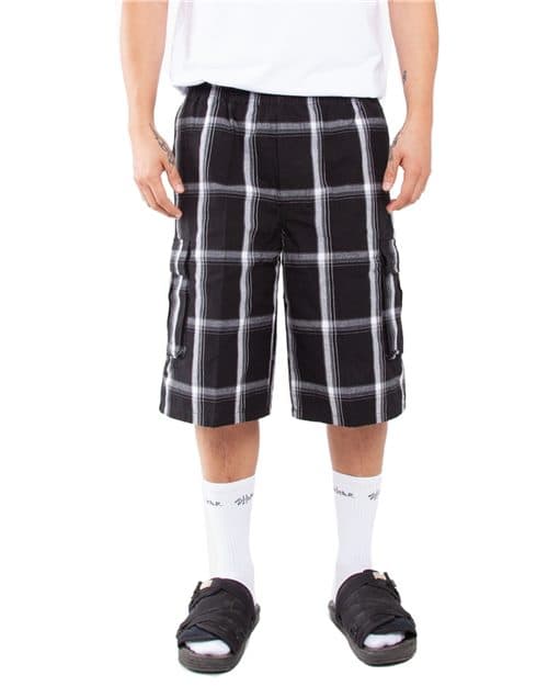 Shaka Wear Unisex Plaid Shorts