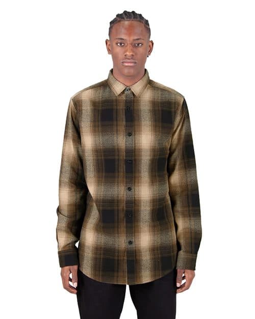 Shaka Wear Unisex Plaid Flannel Overshirt