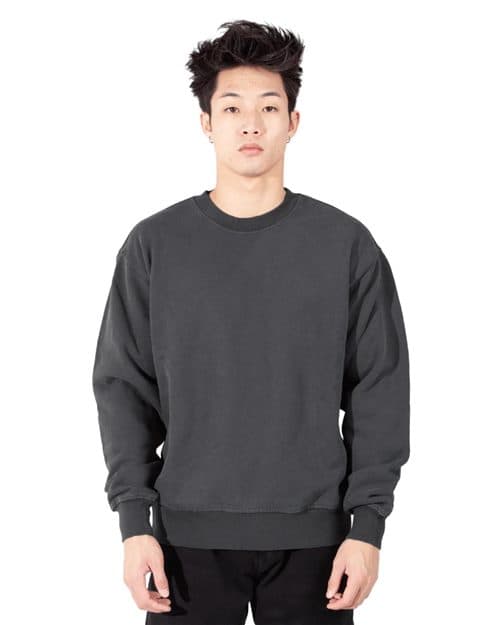 Shaka Wear Unisex Los Angeles Garment-Dyed Crewneck Sweatshirt