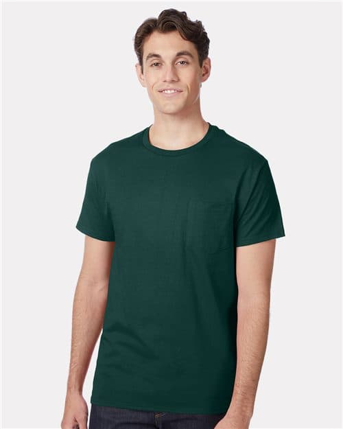 Hanes Unisex Authentic Pocket T-Shirt