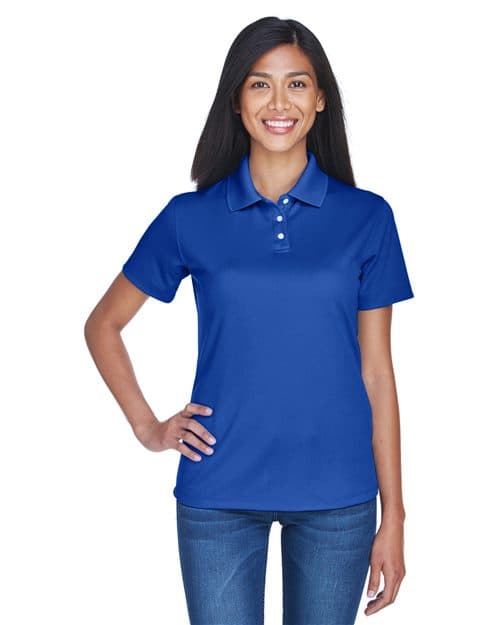 UltraClub Women's Cool & Dry Stain-Release Performance Polo