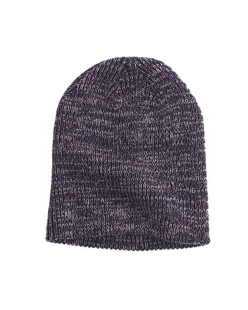 Big Accessories Ribbed Marled Beanie