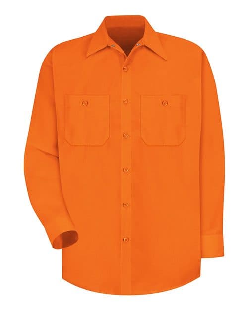 Red Kap Men's Enhanced Visibility Long Sleeve Work Shirt