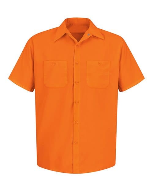 Red Kap Men's Enhanced Visibility Short Sleeve Work Shirt