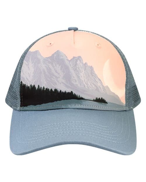 LOCALE Printed Five-Panel Trucker Cap
