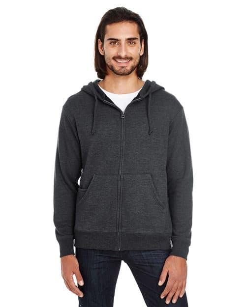 Threadfast Apparel Unisex Tri-Blend French Terry Full-Zip