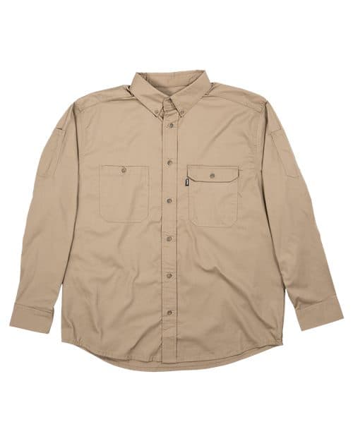 Berne Apparel Men's Utility Lightweight Canvas Woven Dress Shirt