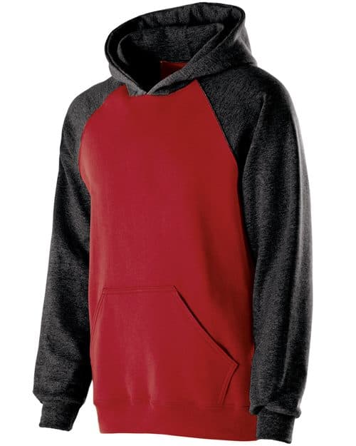 Holloway Youth Cotton/Poly Fleece Banner Hooded Sweatshirt