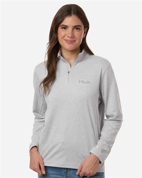 HUK Women's Coldfront+ Quarter-Zip Pullover