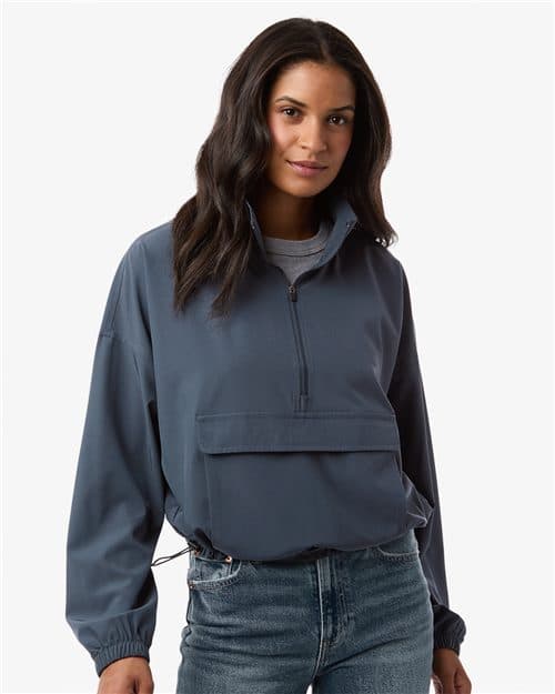 Boxercraft Women's Stretch Woven Quarter-Zip Pullover