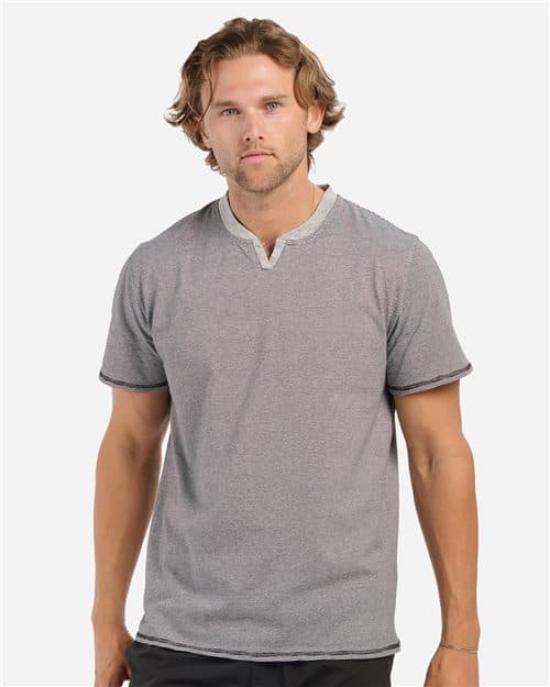Boxercraft Men's Striped V-Notch T-Shirt
