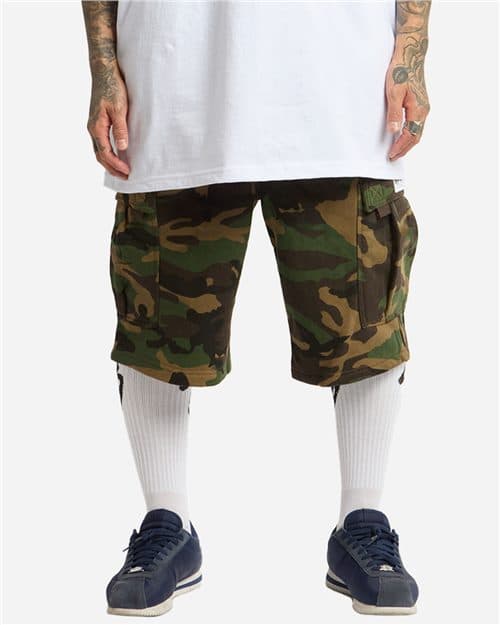 Shaka Wear Unisex Fleece Cargo Shorts