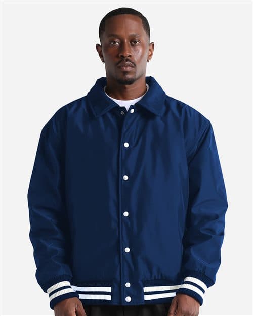 Shaka Wear Unisex Collared Varsity Jacket