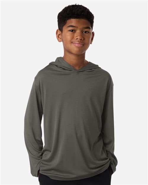 AllPro Youth Pro-Lock Performance Hooded Long Sleeve T-Shirt