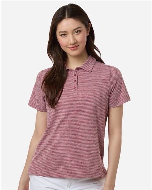 Team 365 Women's Relay Heathered Stripe Polo