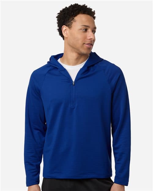 Team 365 Men's Qualify Quarter-Zip Hooded Pullover