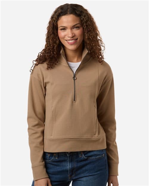 North End Women's Mantra Half-Zip Ottoman Pullover