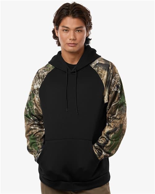 RealTree Unisex Realtree® Performance Colorblocked Hooded Sweatshirt