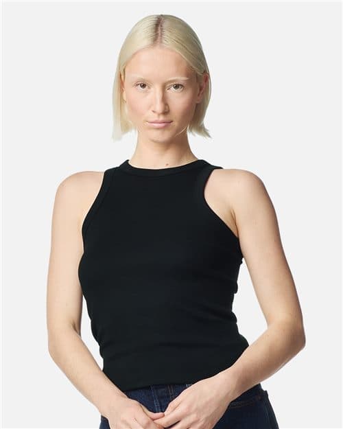 American Apparel Women's Baby Rib Fitted Tank