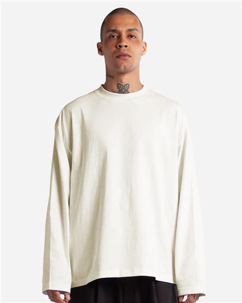 Shaka Wear Unisex Max Heavyweight Oversized Long Sleeve Tee