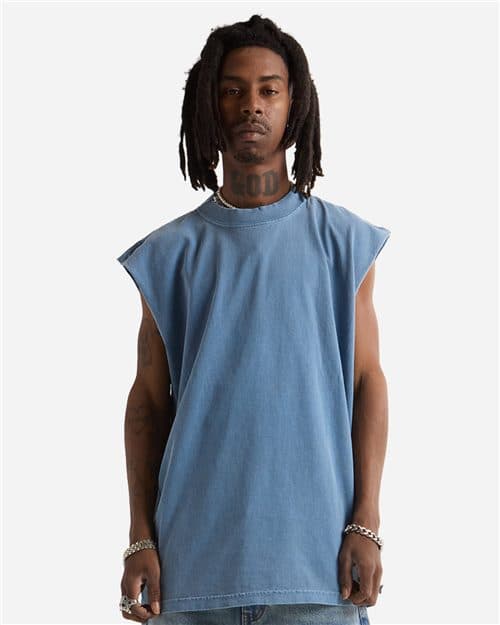 Shaka Wear Unisex Garment-Dyed Muscle Tee