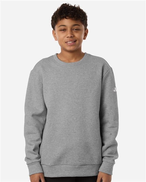 Adidas Youth Fleece Crewneck Sweatshirt
