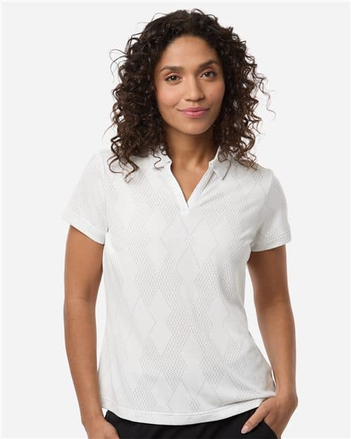 Adidas Women's Textured Jacquard Polo