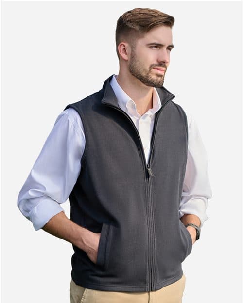 J. America Unisex Element Fleece Vest
