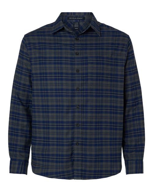 Devon & Jones Men's Concord Yarn-Dye Flannel Shirt