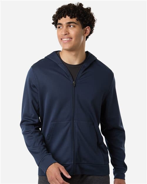 Team 365 Unisex Squad Tech Fleece Hooded Full-Zip