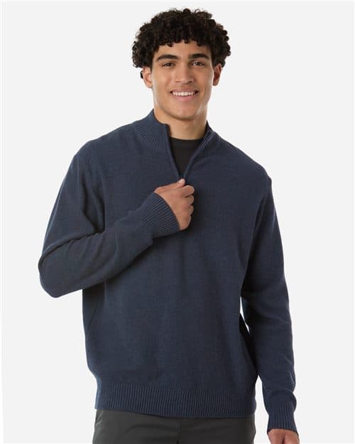 Devon & Jones Men's Hartland Textured Quarter Zip Sweater