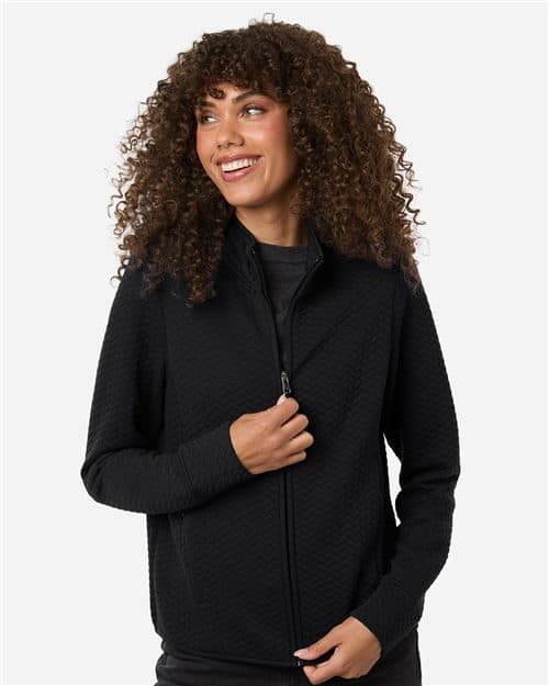 North End Women's Aspen Herringbone Fleece Full-Zip