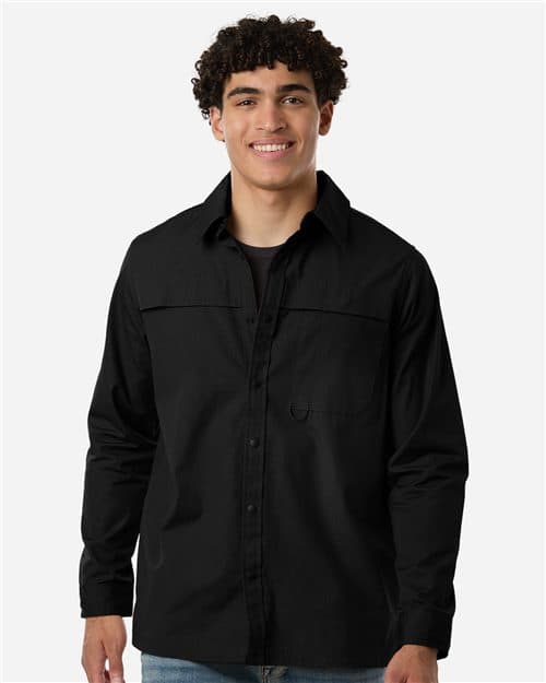Harriton Men's Tall Framework Ripstop Woven Workshirt