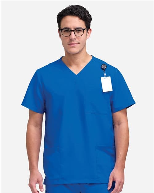 Hanes Men's V-Neck 3 Pocket Scrub Top