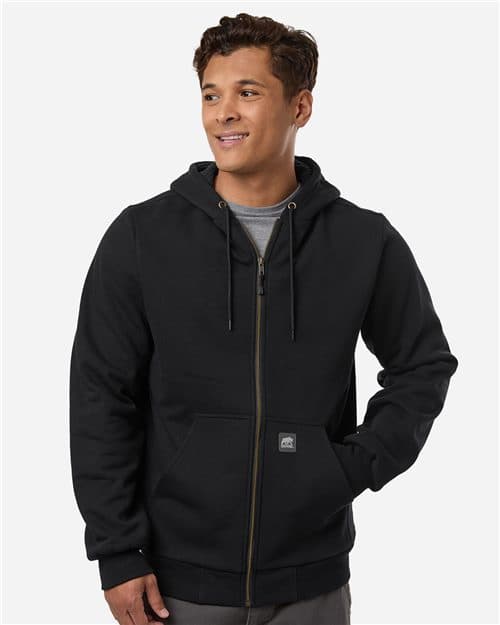 Berne Apparel Men's Heritage Grid Fleece-Lined Full-Zip Hooded Sweatshirt