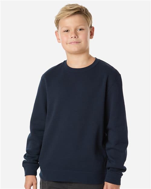 Independent Trading Co. Youth Midweight Crewneck Sweatshirt