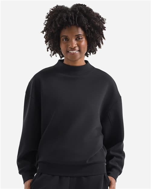 TriDri Women's Luxe Mock Neck Sweatshirt