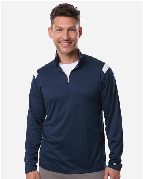 Badger Men's On The Rise Quarter-Zip Pullover
