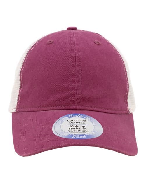 Infinity Her Women's Peached Twill Mesh Back Cap