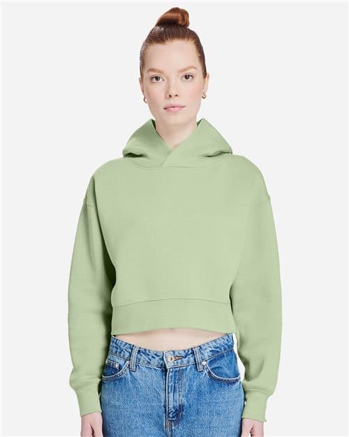 Lane Seven Women's Relaxed Cropped Hoodie Sweatshirt